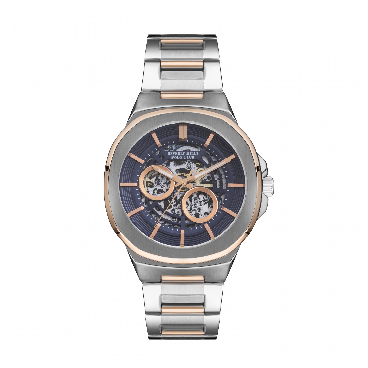 Ατσάλινο αυτόματο ανδρικό ρολόι Beverly Hills Polo Club BP3279X.590