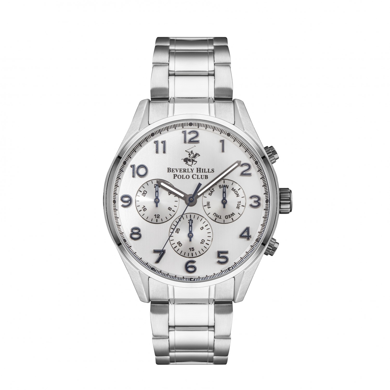 Ατσάλινο ανδρικό ρολόι Beverly Hills Polo Club BP3281X.330