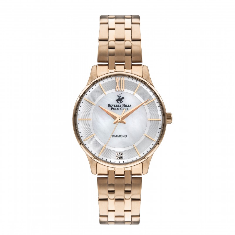Ατσάλινο γυναικείο ρολόι Beverly Hills Polo Club BP3309X.420