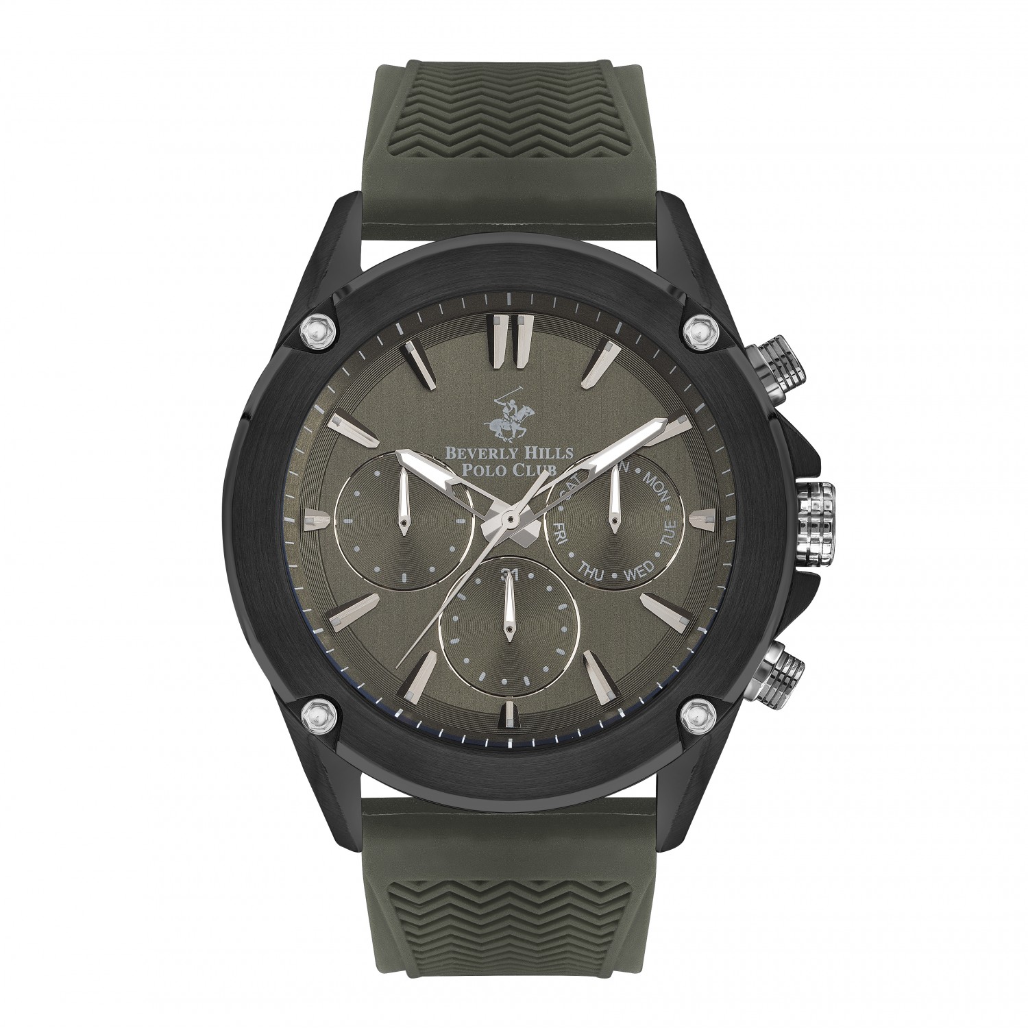 Ατσάλινο ανδρικό ρολόι Beverly Hills Polo Club BP3324X.675