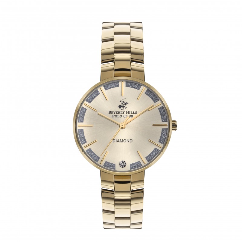Ατσάλινο γυναικείο ρολόι Beverly Hills Polo Club BP3332X.110
