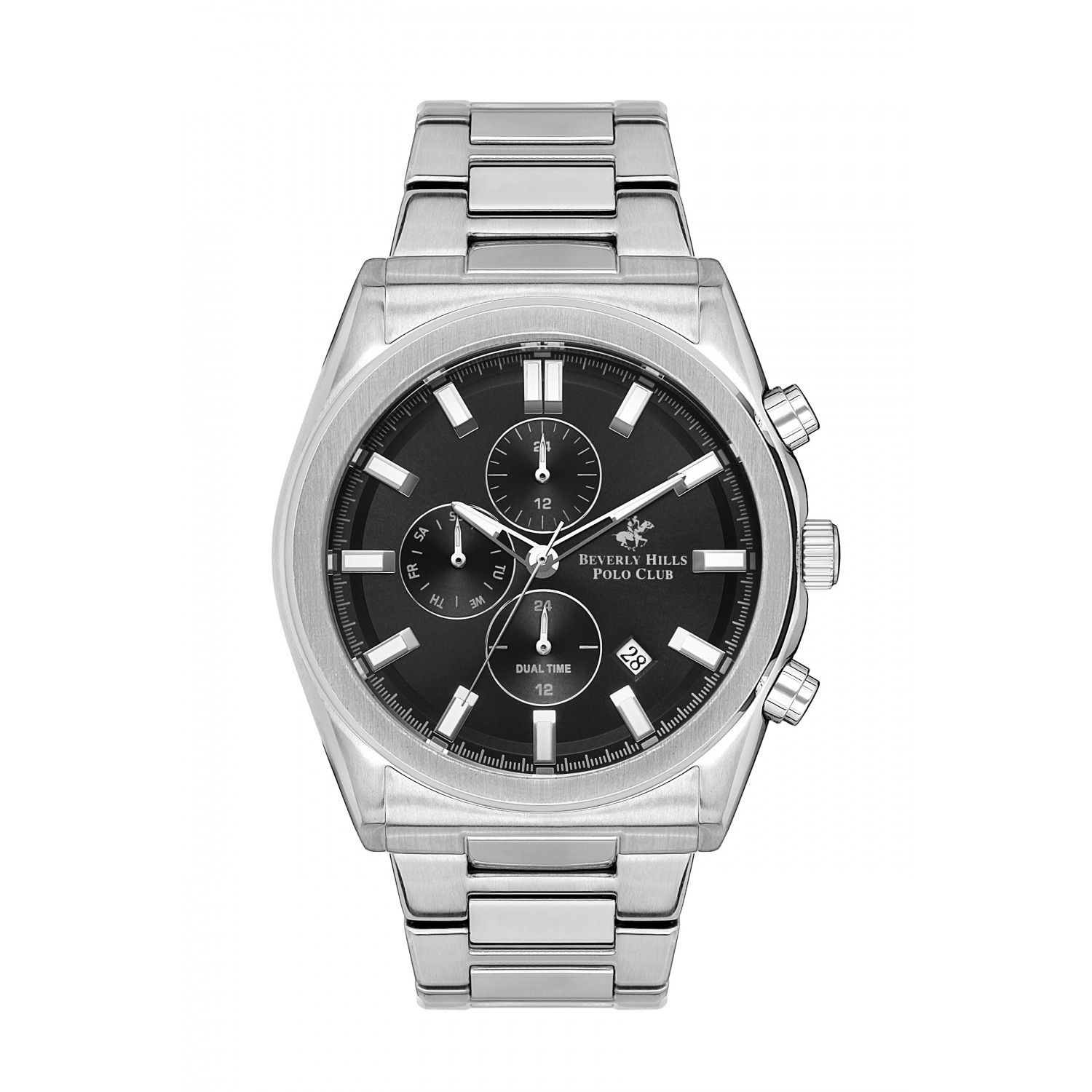 Ατσάλινο ανδρικό ρολόι Beverly Hills Polo Club BP3344X.350