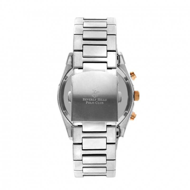 Ατσάλινο ανδρικό ρολόι Beverly Hills Polo Club BP3344X.360
