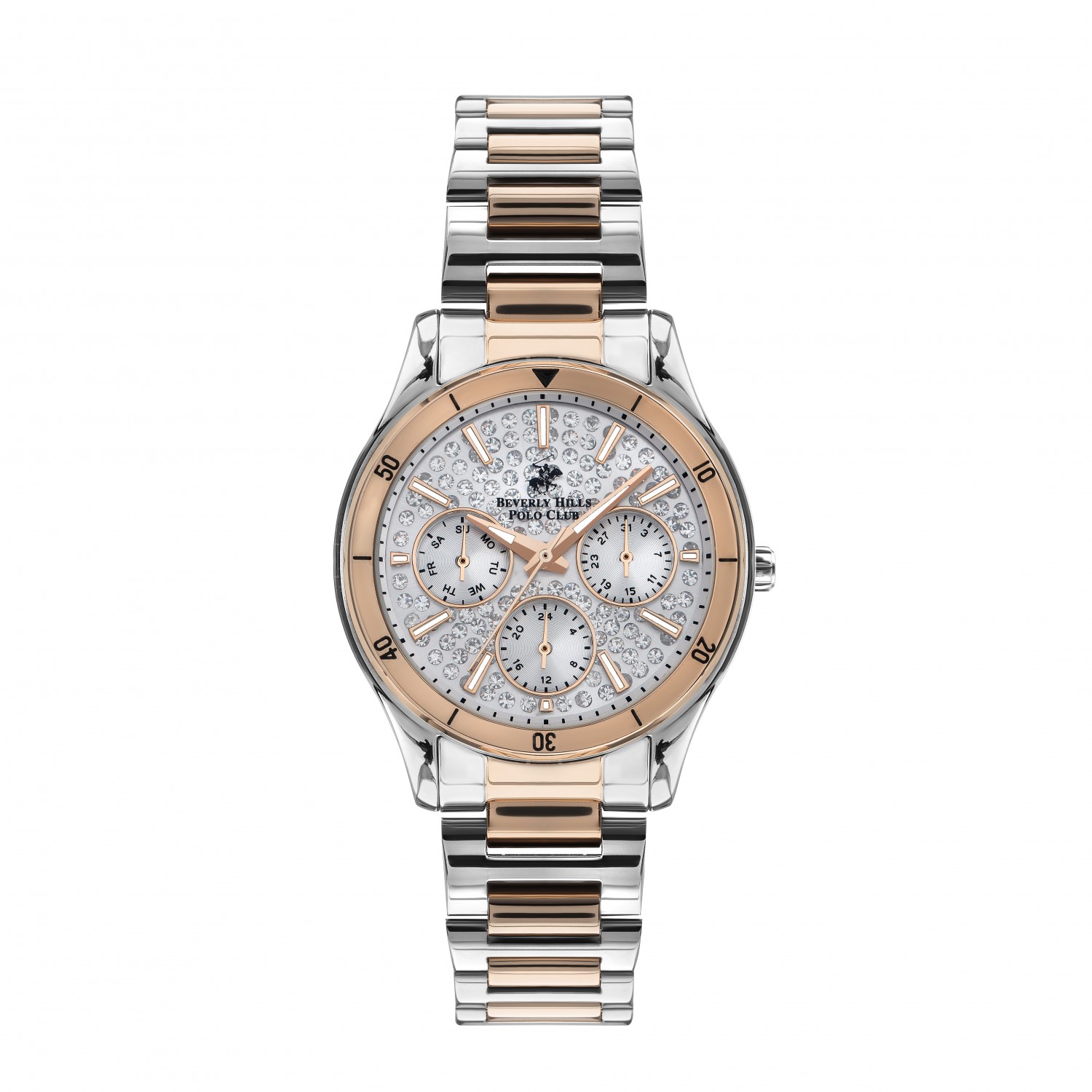 Ατσάλινο γυναικείο ρολόι Beverly Hills Polo Club BP3350X.530