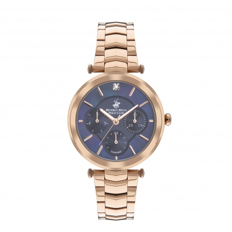 Ατσάλινο γυναικείο ρολόι Beverly Hills Polo Club BP3352X.490