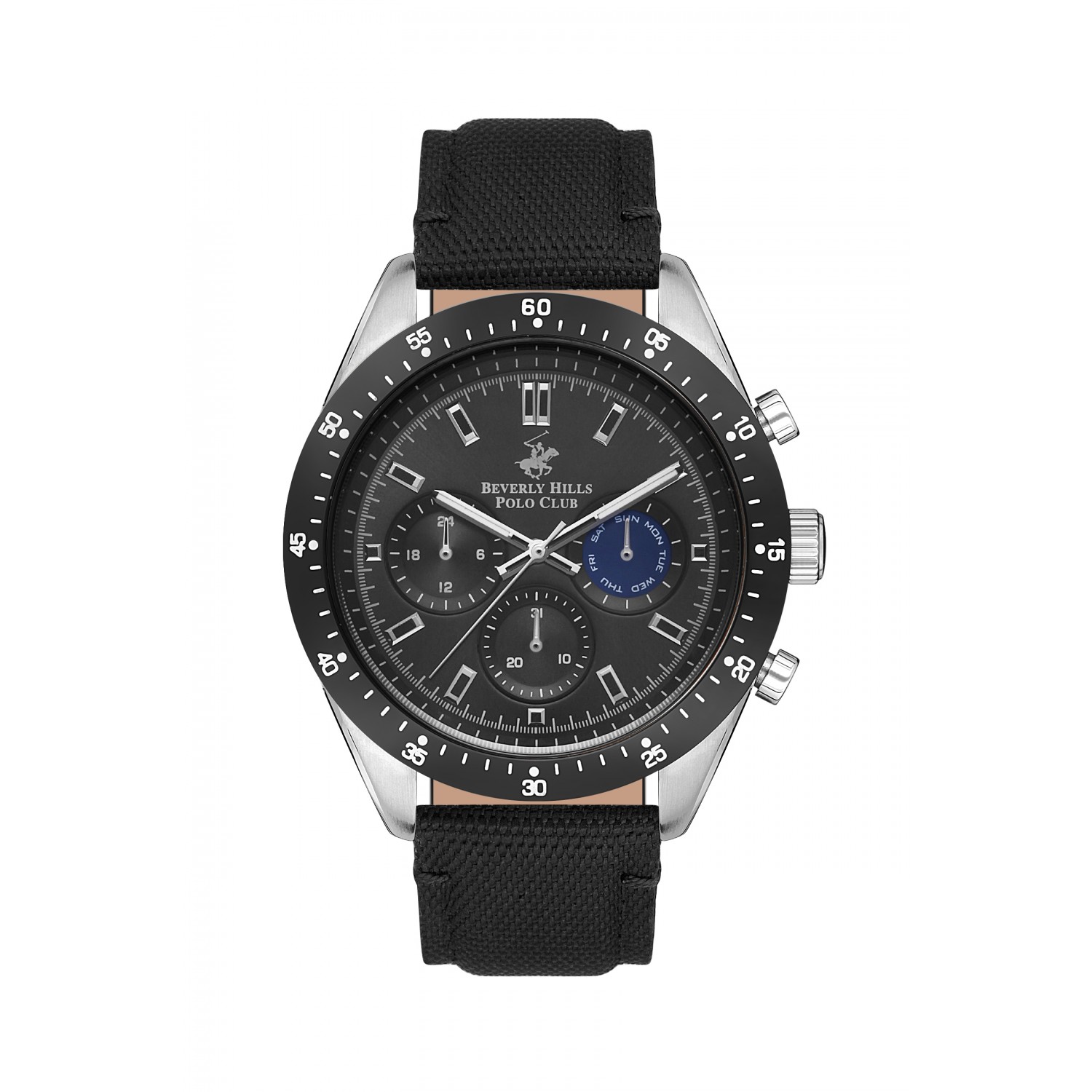 Ατσάλινο ανδρικό ρολόι Beverly Hills Polo Club BP3359X.351