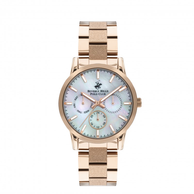Ατσάλινο γυναικείο ρολόι Beverly Hills Polo Club BP3360X.420
