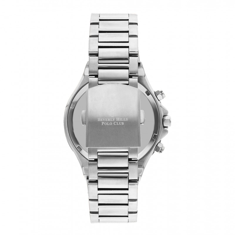 Ατσάλινο ανδρικό ρολόι Beverly Hills Polo Club BP3361X.360