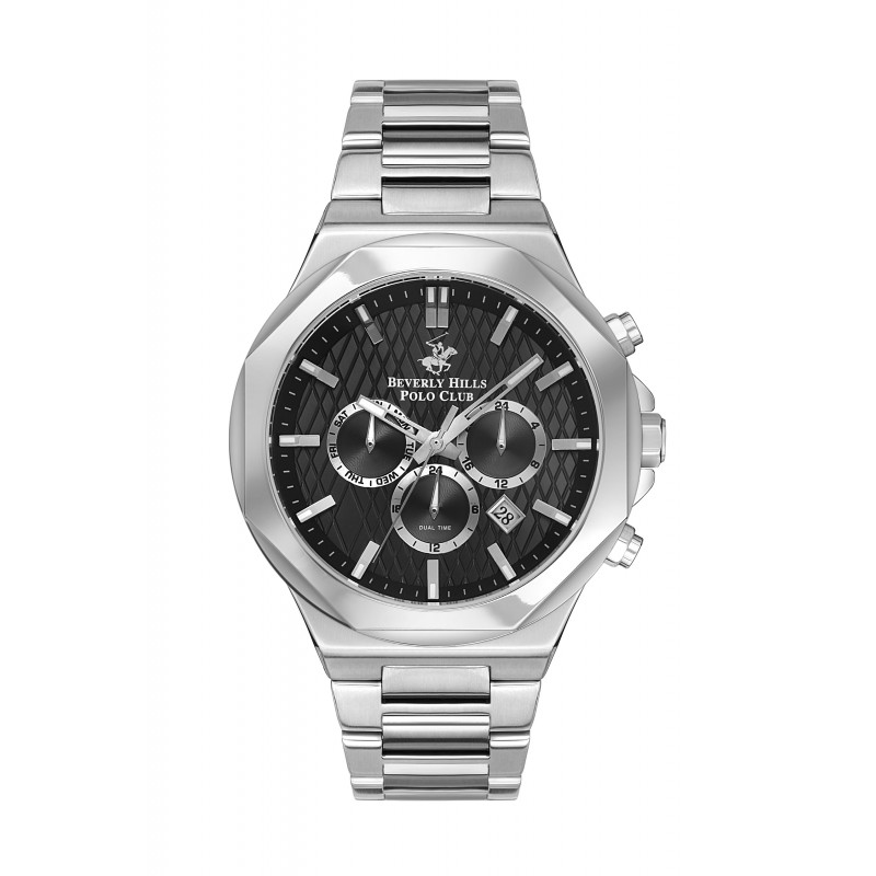 Ατσάλινο ανδρικό ρολόι Beverly Hills Polo Club BP3361X.360