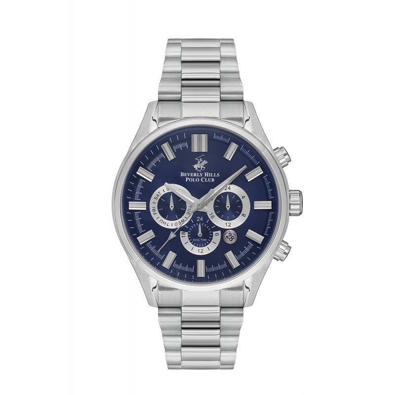 Ατσάλινο ανδρικό ρολόι Beverly Hills Polo Club BP3395X.390