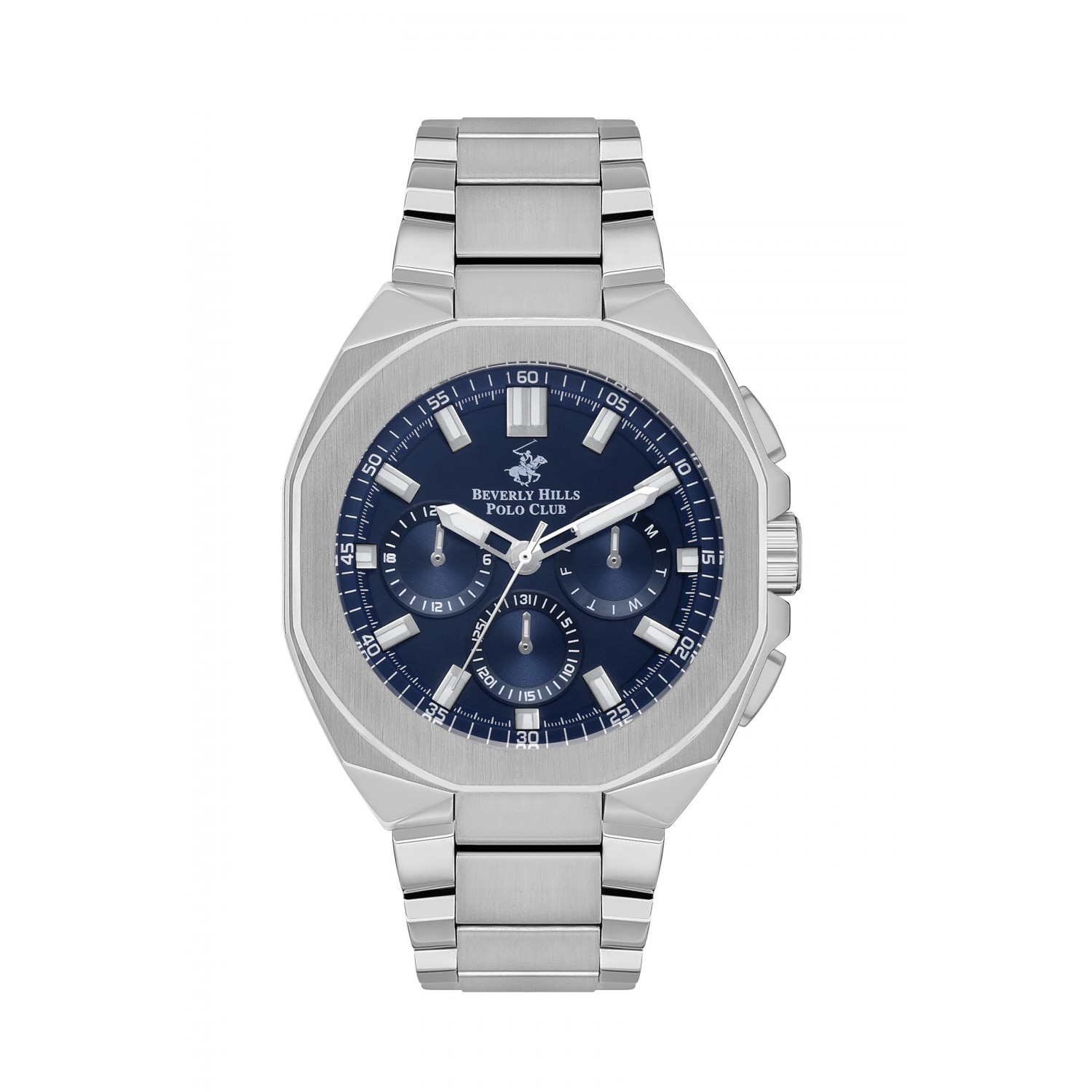 Ατσάλινο ανδρικό ρολόι Beverly Hills Polo Club BP3537X.390