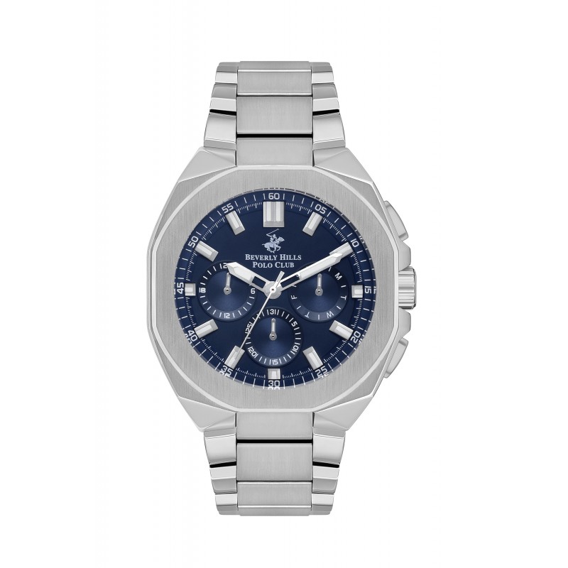 Ατσάλινο ανδρικό ρολόι Beverly Hills Polo Club BP3537X.390