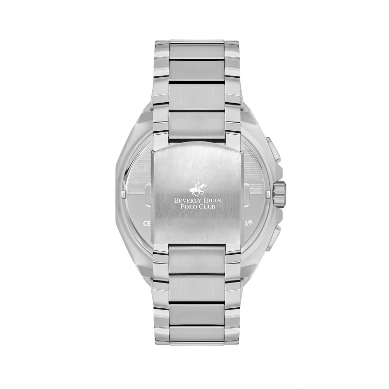 Ατσάλινο ανδρικό ρολόι Beverly Hills Polo Club BP3537X.390