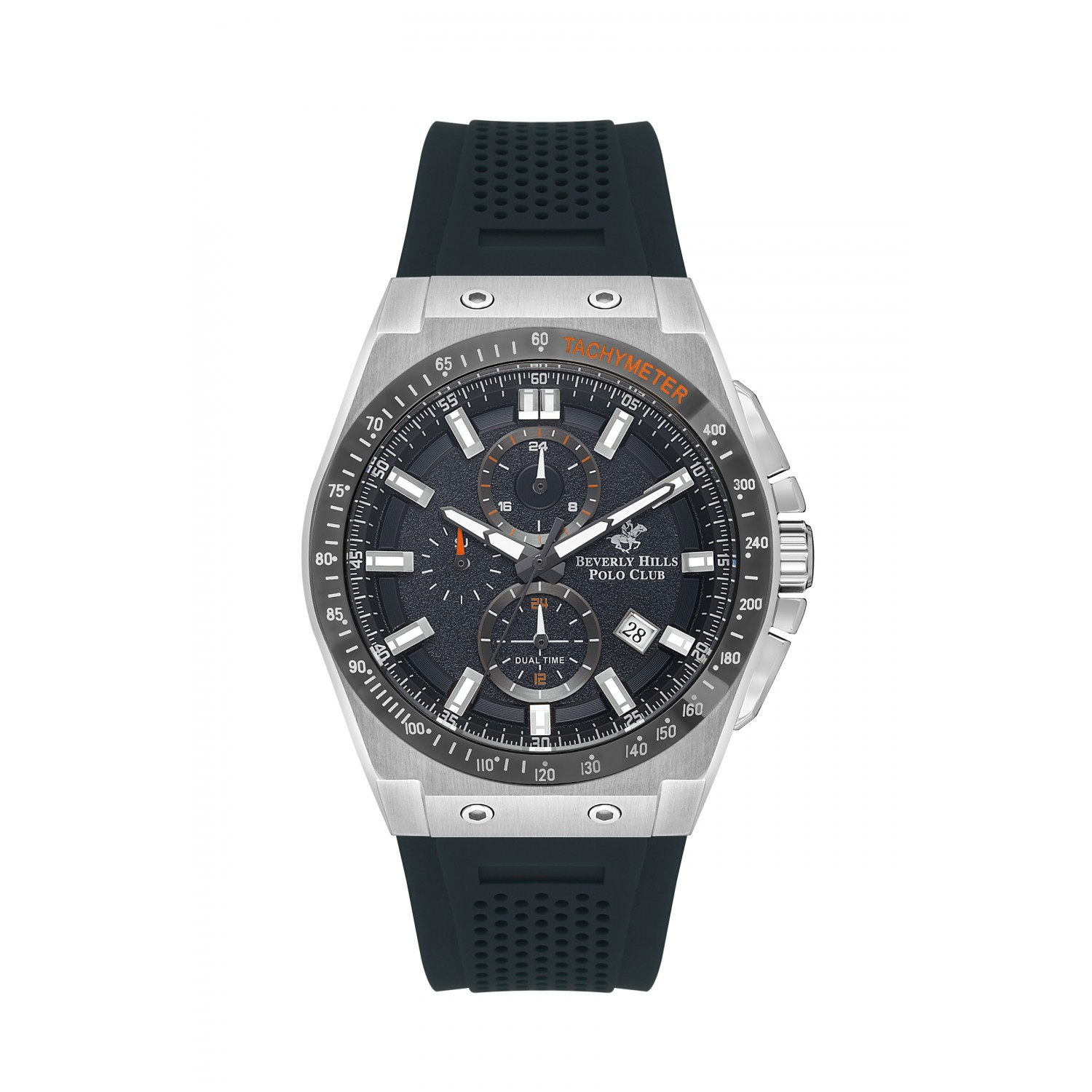 Ατσάλινο ανδρικό ρολόι Beverly Hills Polo Club BP3541X.399