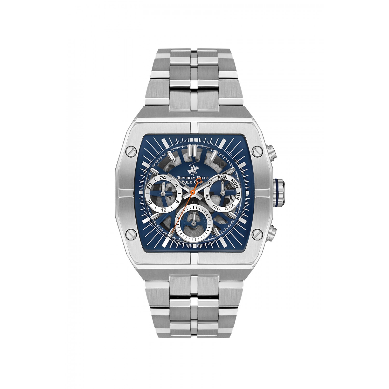 Ατσάλινο ανδρικό ρολόι Beverly Hills Polo Club BP3546X.390