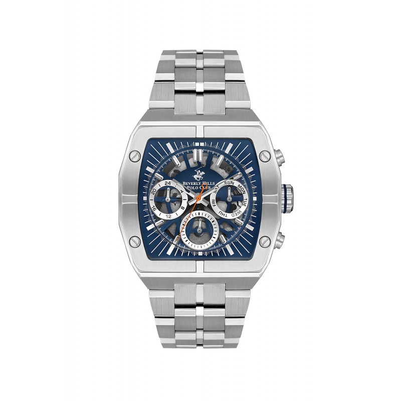 Ατσάλινο ανδρικό ρολόι Beverly Hills Polo Club BP3546X.390