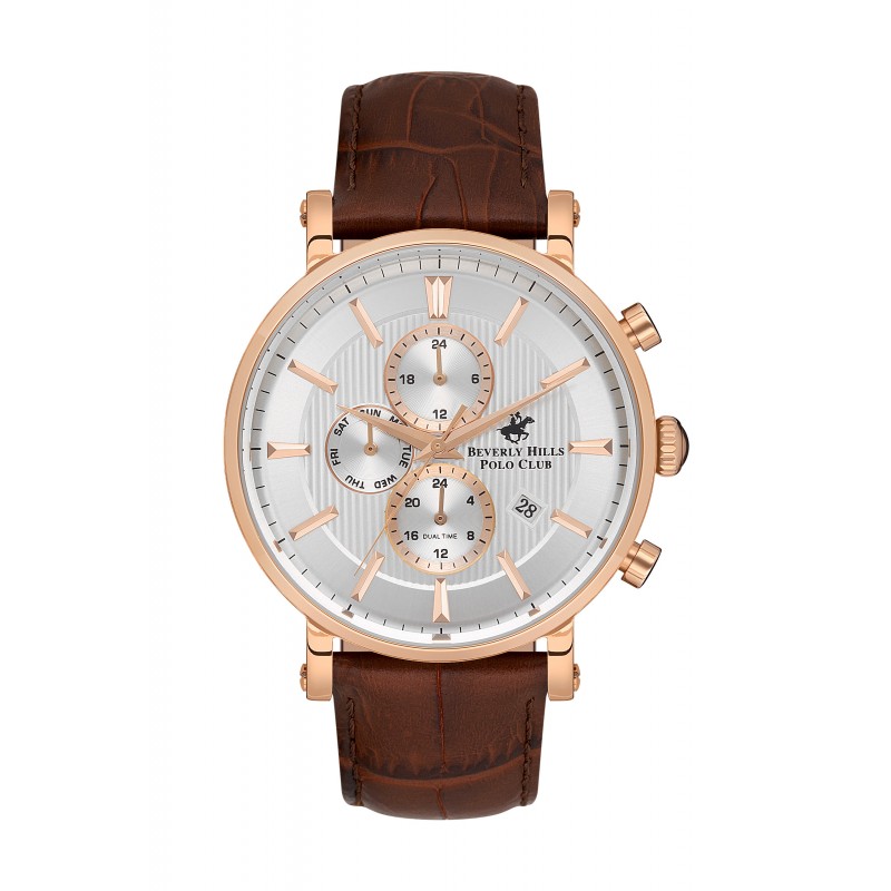 Ατσάλινο ανδρικό ρολόι Beverly Hills Polo Club BP3548X.432
