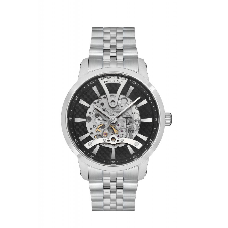 Ατσάλινο αυτόματο ανδρικό ρολόι Beverly Hills Polo Club BP3552X.360