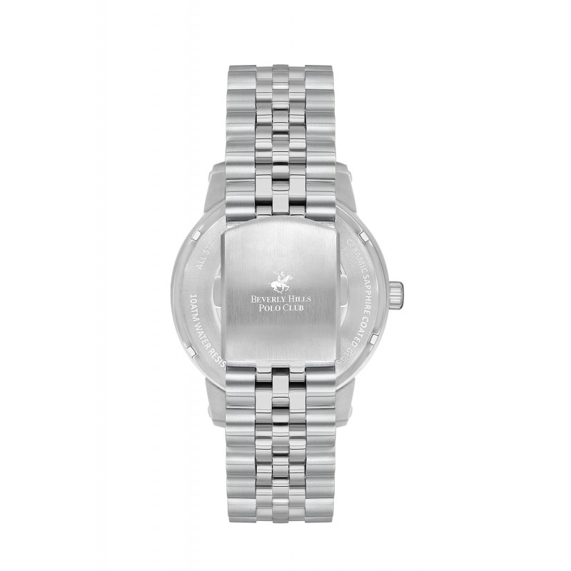 Ατσάλινο αυτόματο ανδρικό ρολόι Beverly Hills Polo Club BP3552X.360