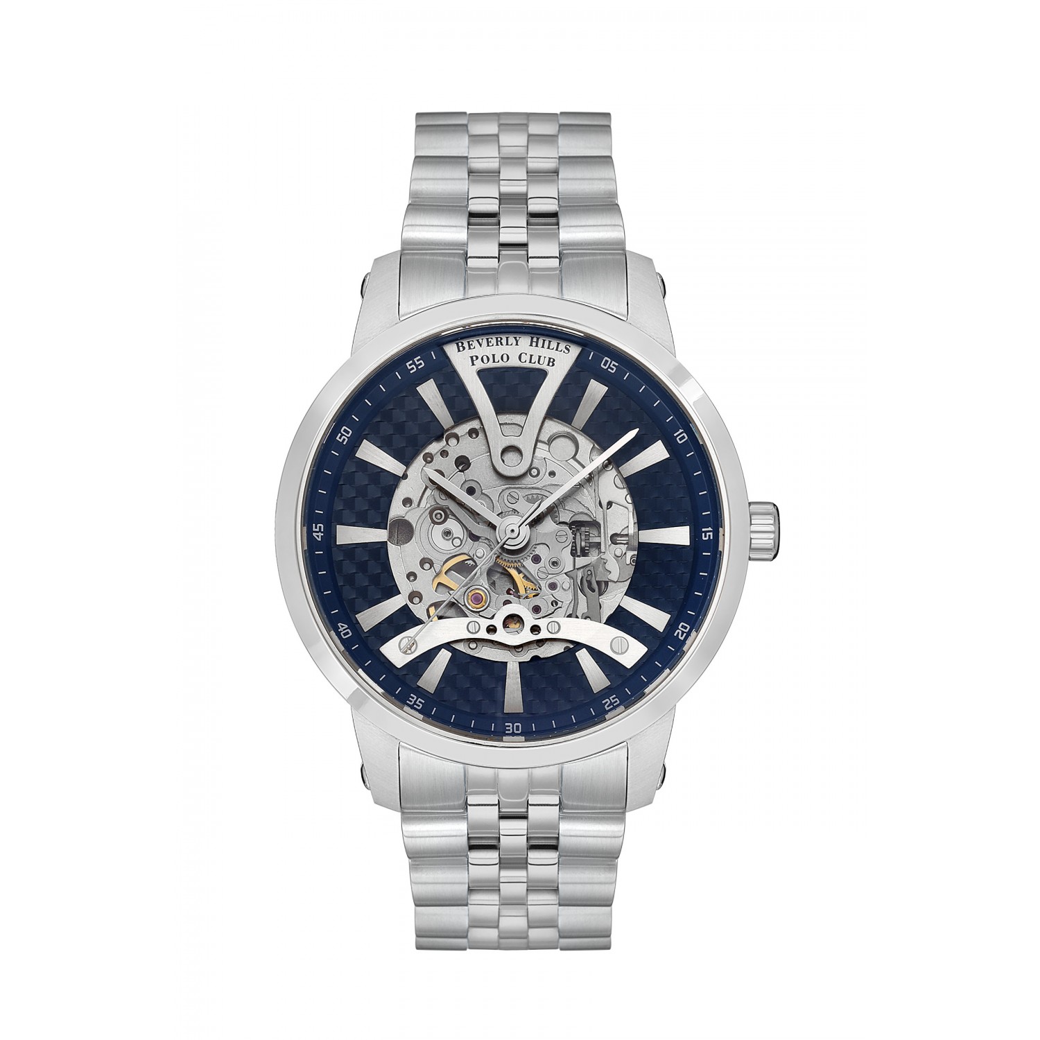 Ατσάλινο αυτόματο ανδρικό ρολόι Beverly Hills Polo Club BP3552X.390