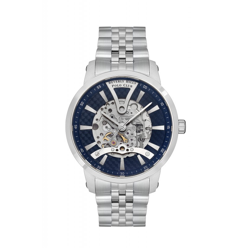 Ατσάλινο αυτόματο ανδρικό ρολόι Beverly Hills Polo Club BP3552X.390