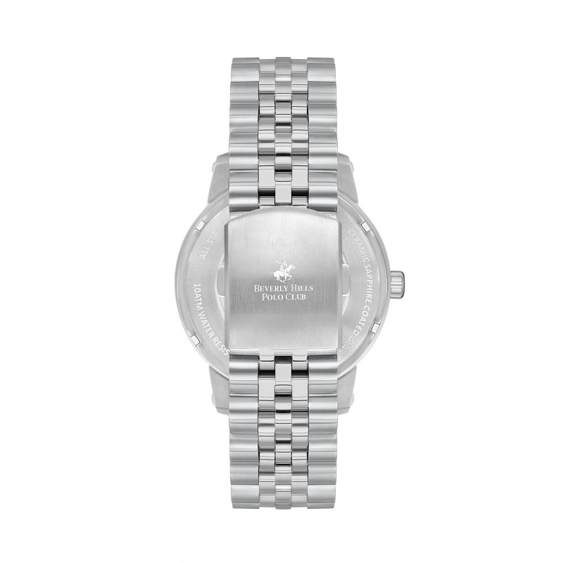 Ατσάλινο αυτόματο ανδρικό ρολόι Beverly Hills Polo Club BP3552X.390
