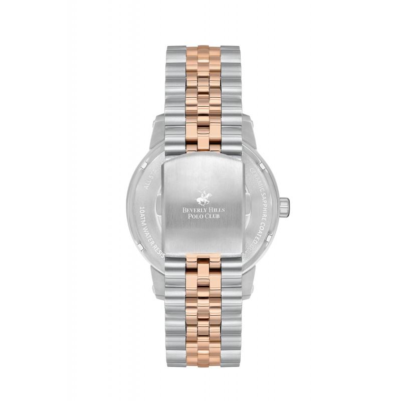 Ατσάλινο αυτόματο ανδρικό ρολόι Beverly Hills Polo Club BP3552X.540