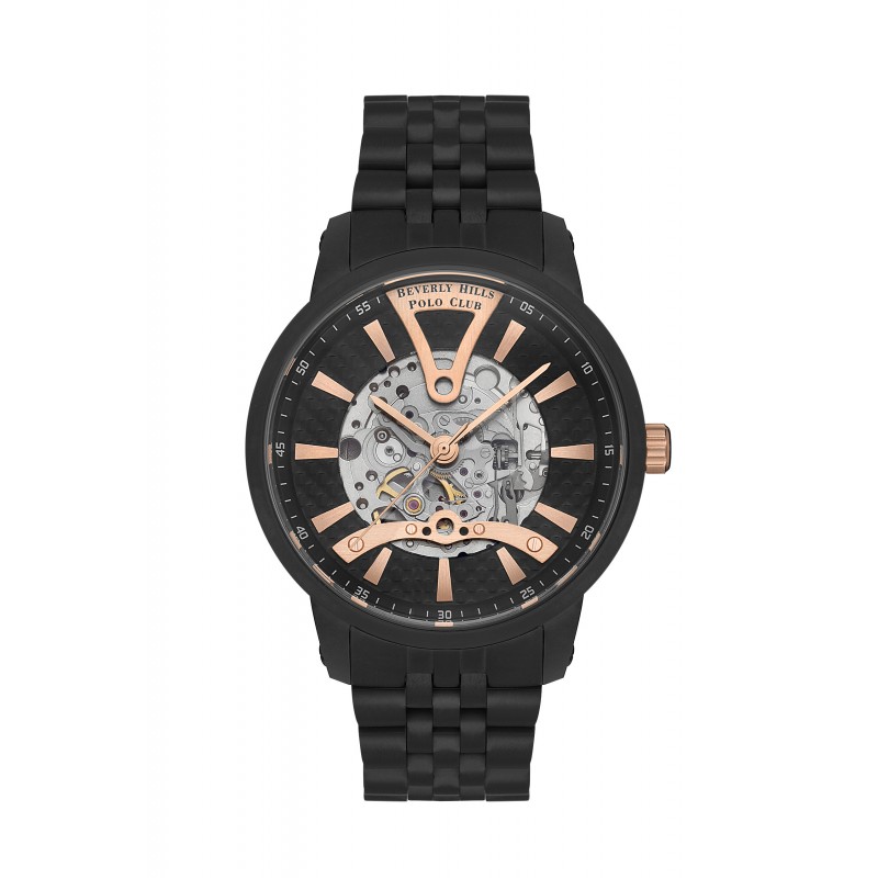 Ατσάλινο αυτόματο ανδρικό ρολόι Beverly Hills Polo Club BP3552X.650