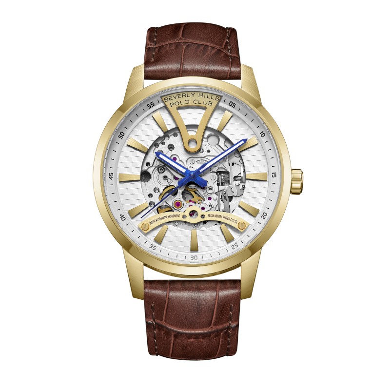 Ατσάλινο αυτόματο ανδρικό ρολόι Beverly Hills Polo Club BP3553X.172