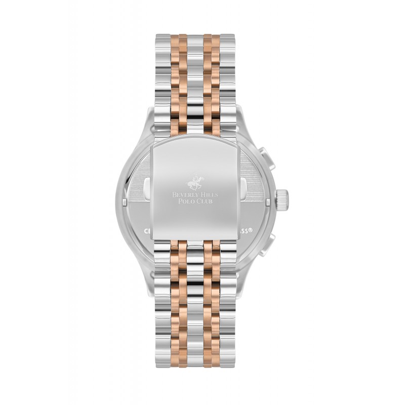 Ατσάλινο ανδρικό ρολόι χρονογράφος Beverly Hills Polo Club BP3556X.590