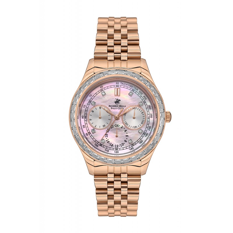 Ατσάλινο γυναικείο ρολόι Beverly Hills Polo Club BP3563X.480