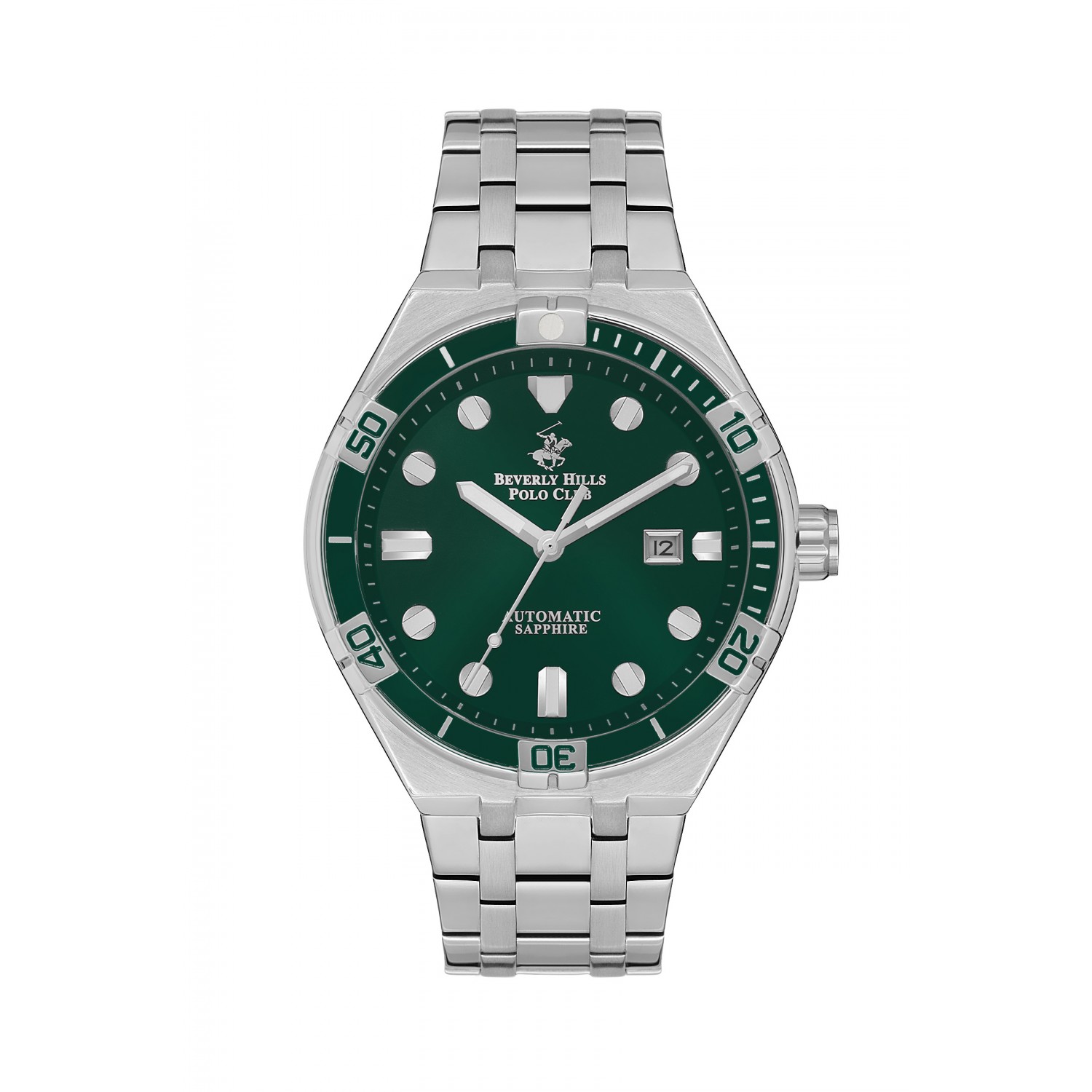 Ατσάλινο αυτόματο ανδρικό ρολόι Beverly Hills Polo Club BP3575X.370