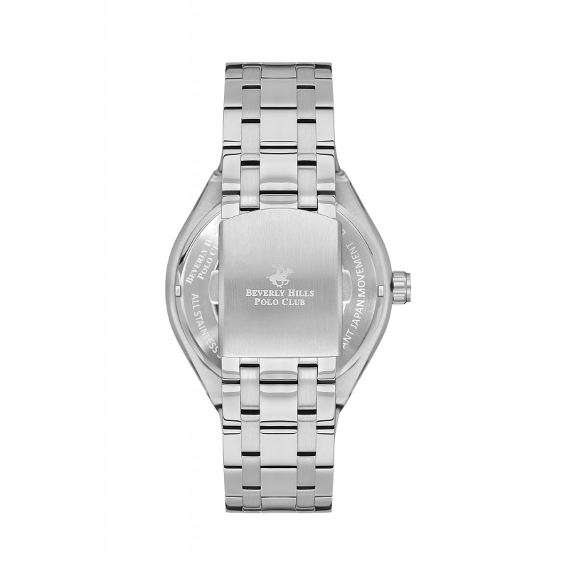 Ατσάλινο αυτόματο ανδρικό ρολόι Beverly Hills Polo Club BP3575X.370