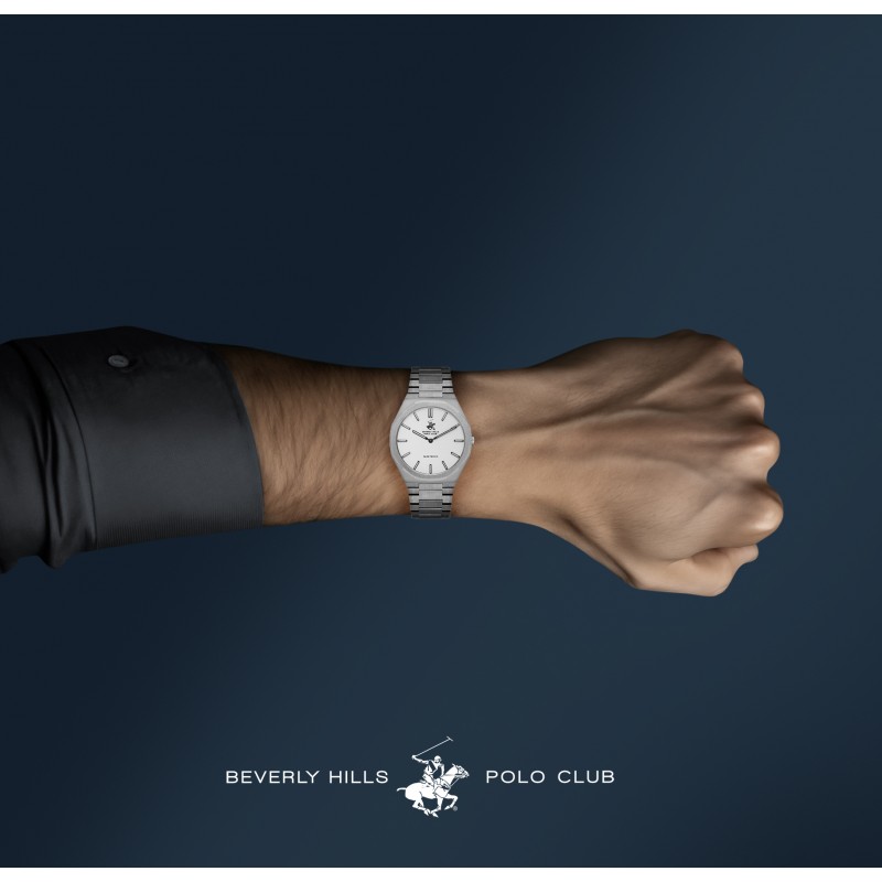 Ατσάλινο ανδρικό ρολόι Beverly Hills Polo Club BP3604X.330