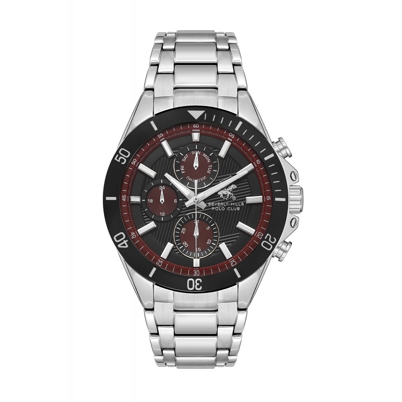 Ατσάλινο ανδρικό ρολόι Beverly Hills Polo Club BP3612X.380
