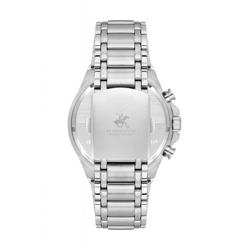 Ατσάλινο ανδρικό ρολόι Beverly Hills Polo Club BP3612X.390
