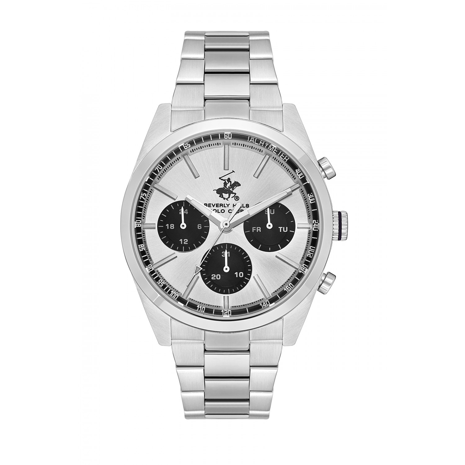 Ατσάλινο ανδρικό ρολόι Beverly Hills Polo Club BP3618X.330