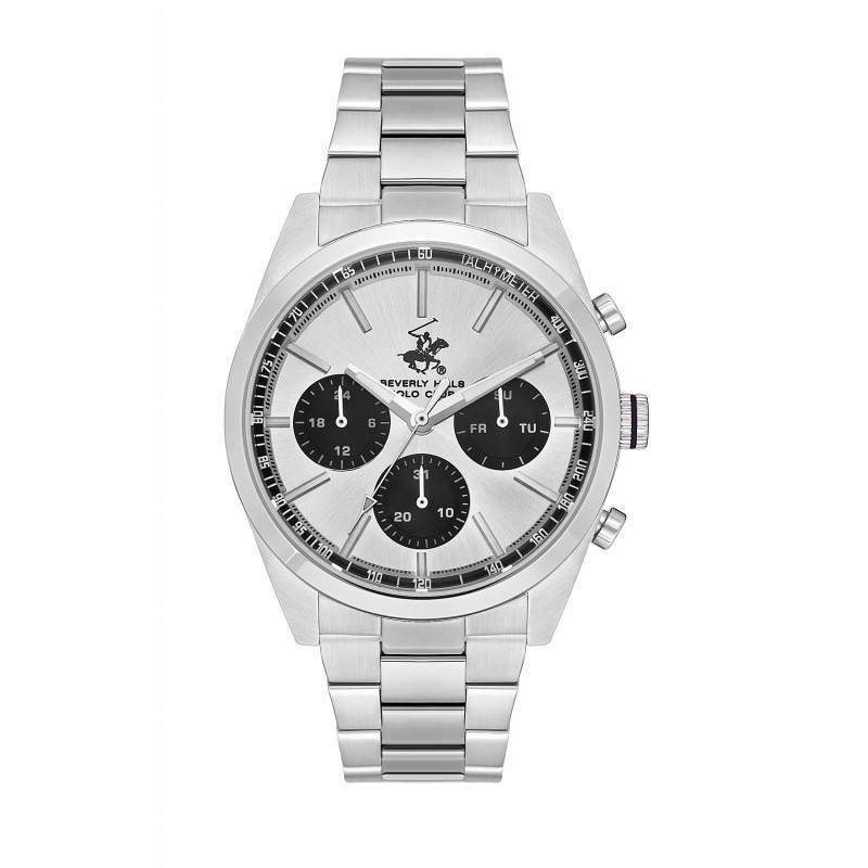 Ατσάλινο ανδρικό ρολόι Beverly Hills Polo Club BP3618X.330
