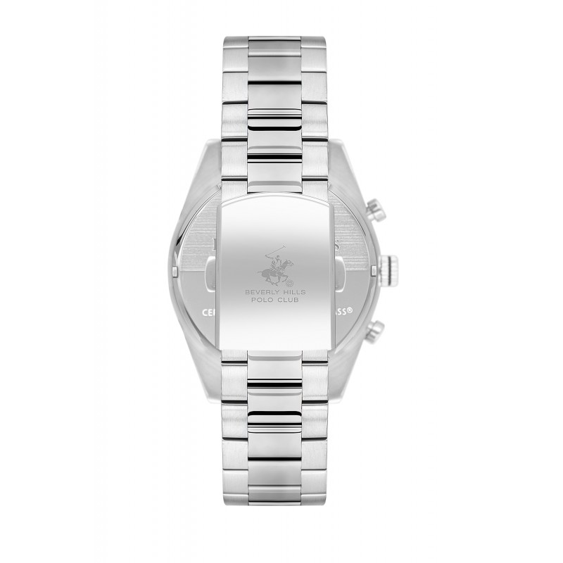 Ατσάλινο ανδρικό ρολόι Beverly Hills Polo Club BP3618X.390