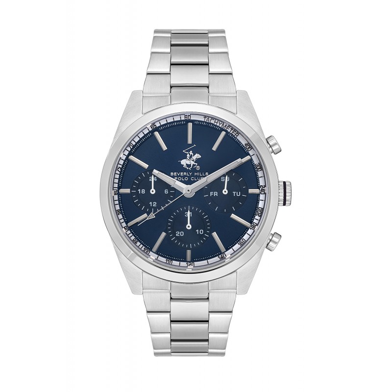 Ατσάλινο ανδρικό ρολόι Beverly Hills Polo Club BP3618X.390
