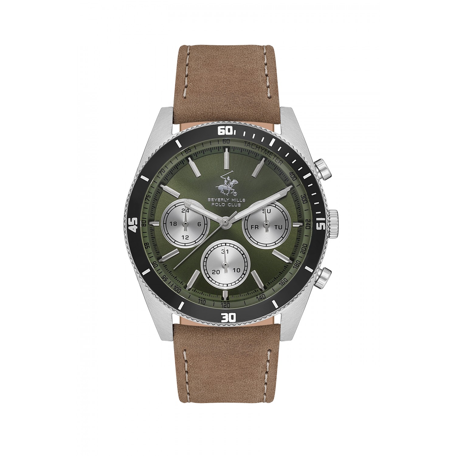 Ατσάλινο ανδρικό ρολόι Beverly Hills Polo Club BP3619X.375