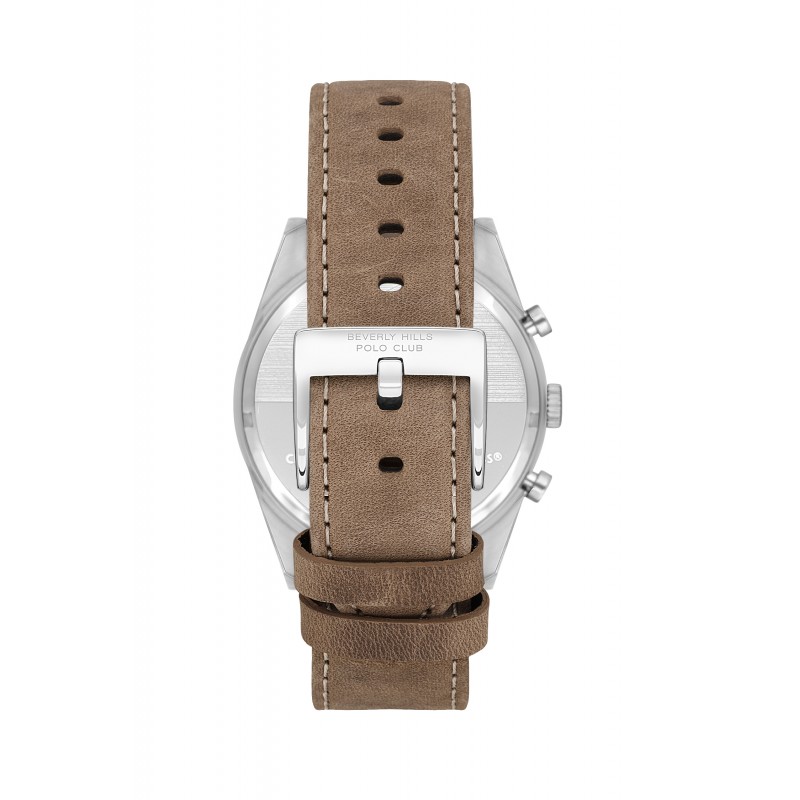 Ατσάλινο ανδρικό ρολόι Beverly Hills Polo Club BP3619X.375
