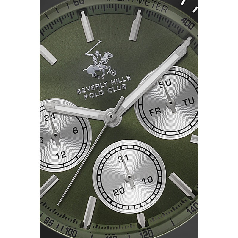 Ατσάλινο ανδρικό ρολόι Beverly Hills Polo Club BP3619X.375