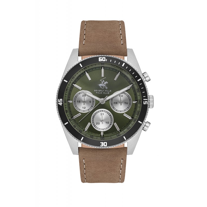 Ατσάλινο ανδρικό ρολόι Beverly Hills Polo Club BP3619X.375