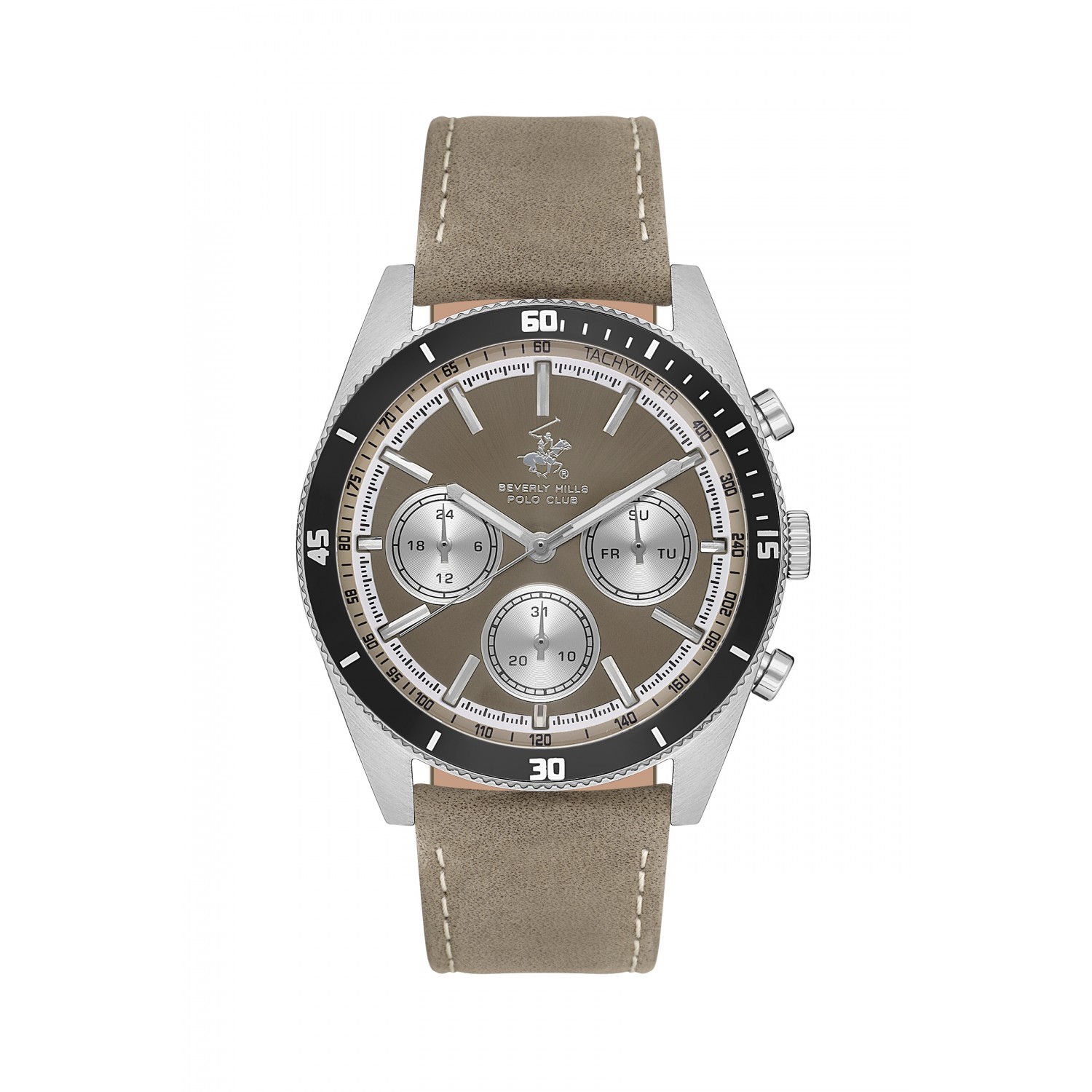 Ατσάλινο ανδρικό ρολόι Beverly Hills Polo Club BP3619X.376