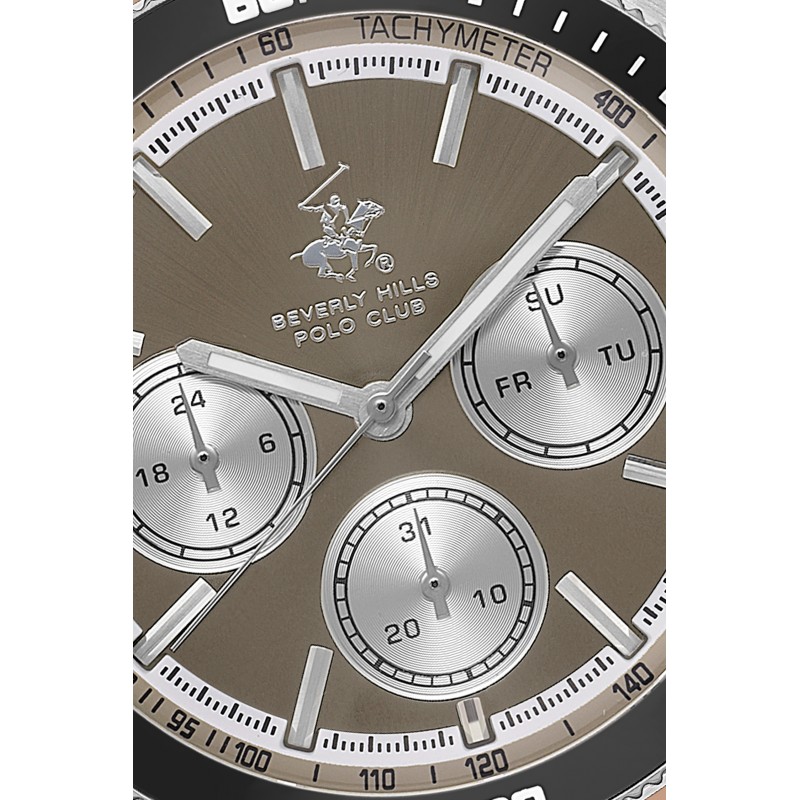 Ατσάλινο ανδρικό ρολόι Beverly Hills Polo Club BP3619X.376