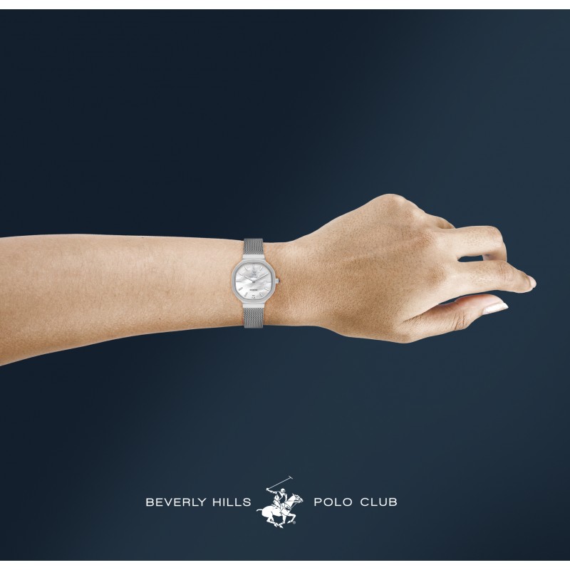 Ατσάλινο γυναικείο ρολόι Beverly Hills Polo Club BP3621X.320