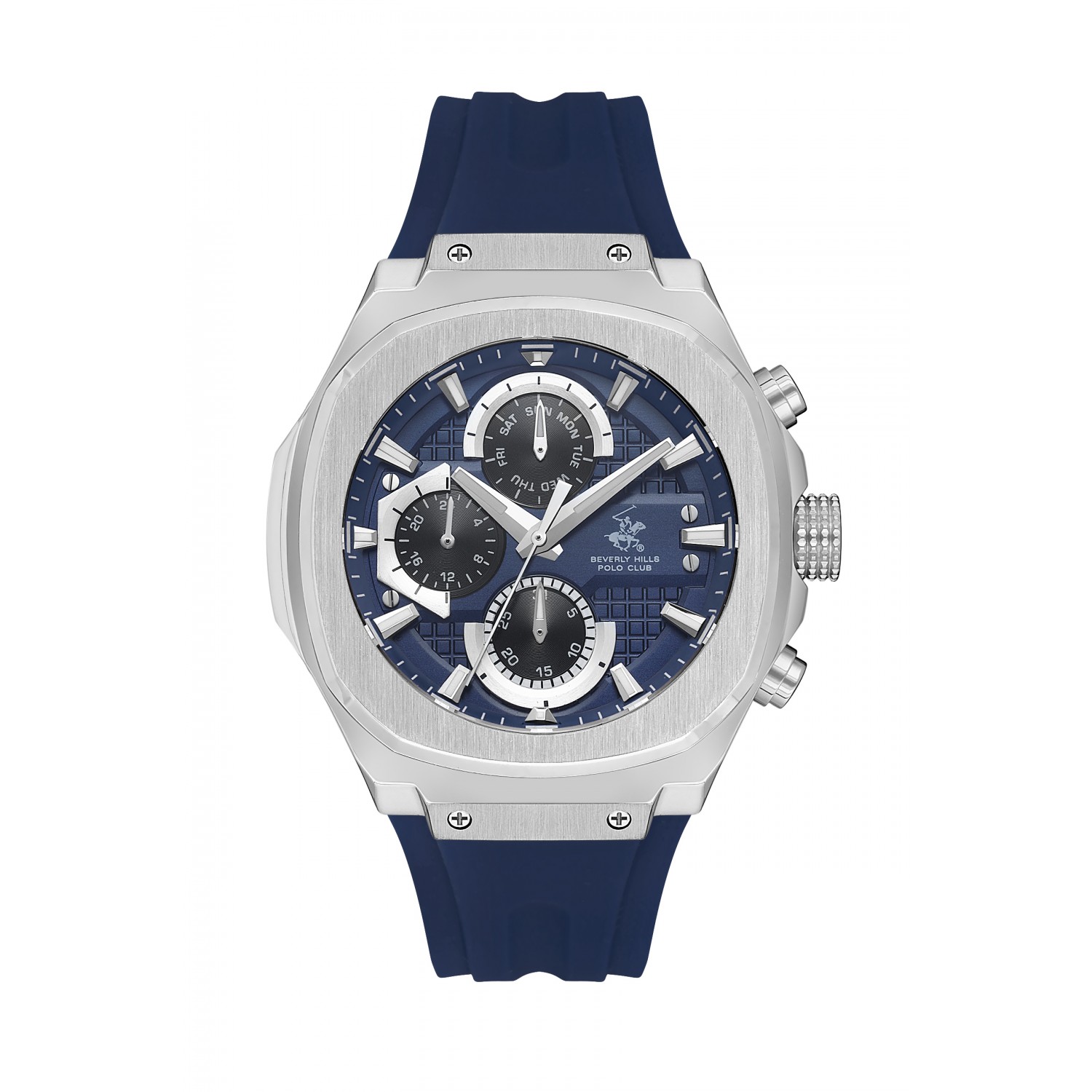 Ατσάλινο ανδρικό ρολόι Beverly Hills Polo Club BP3623X.399