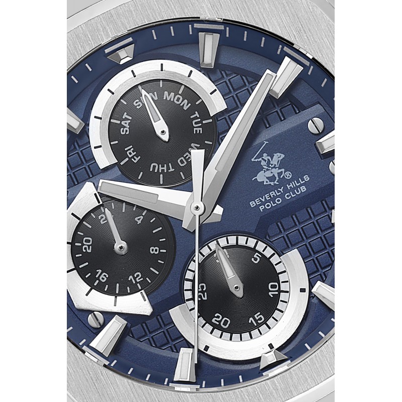 Ατσάλινο ανδρικό ρολόι Beverly Hills Polo Club BP3623X.399