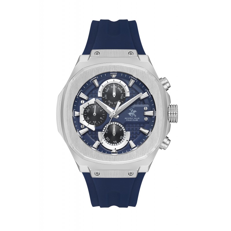 Ατσάλινο ανδρικό ρολόι Beverly Hills Polo Club BP3623X.399